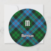 Clan Morrison Hunting Tartan Uitnodiging (Voorkant)