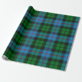 Clan Morrison Hunting Tartan Wrapping Paper Cadeaupapier (Uitgerold)