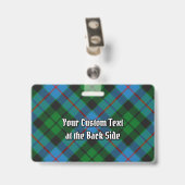 Clan Morrison Jacht-Tartan Badge (Achterkant met clip)