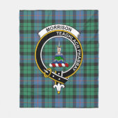 Clan Morrison Oude Tartan Plaid Fleece Deken (Voorkant)
