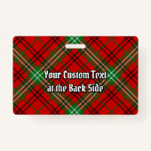 Clan Morrison Red Tartan Badge (Achterkant)