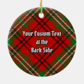 Clan Morrison Red Tartan Ceramic Ornament (Achterkant)