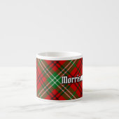 Clan Morrison Red Tartan Espresso Cup Kop (Voorkant)