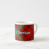 Clan Morrison Red Tartan Espresso Cup Kop (Voorkant rechts)
