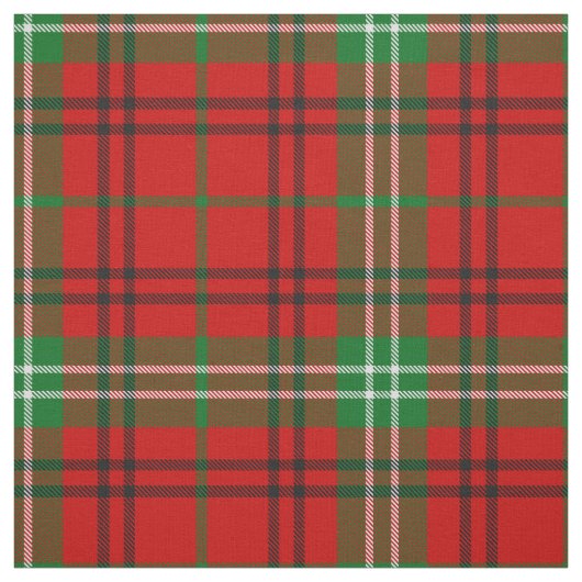 Clan Morrison Red Tartan Fabric Stof (Swatch)