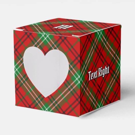 Clan Morrison Red Tartan Favor Box Bedankdoosjes (Voorkant Zijde)