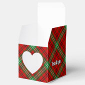 Clan Morrison Red Tartan Favor Box Bedankdoosjes (Geopend)