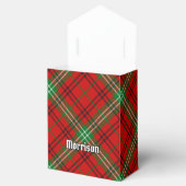 Clan Morrison Red Tartan Favor Box Bedankdoosjes (Geopend)