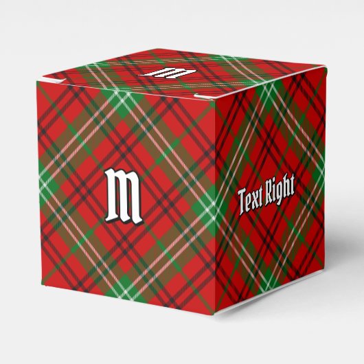 Clan Morrison Red Tartan Favor Box Bedankdoosjes (Voorkant Zijde)