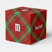 Clan Morrison Red Tartan Favor Box Bedankdoosjes (Achterkant)