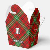 Clan Morrison Red Tartan Favor Box Bedankdoosjes (Geopend)