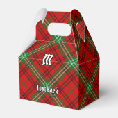 Clan Morrison Red Tartan Favor Box Bedankdoosjes (Achterkant)
