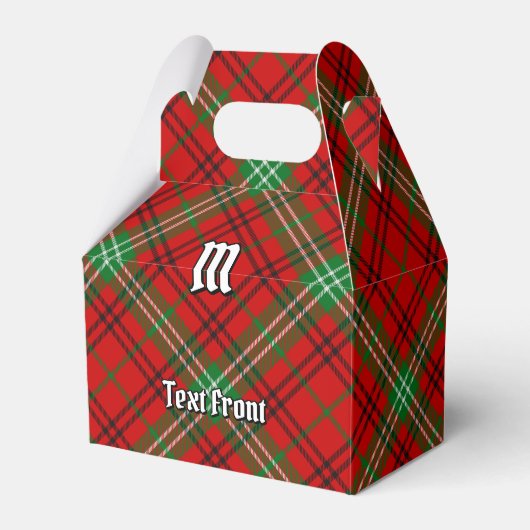 Clan Morrison Red Tartan Favor Box Bedankdoosjes (Voorkant Zijde)