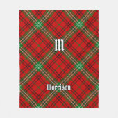 Clan Morrison Red Tartan Fleece Blanket Deken (Voorkant)