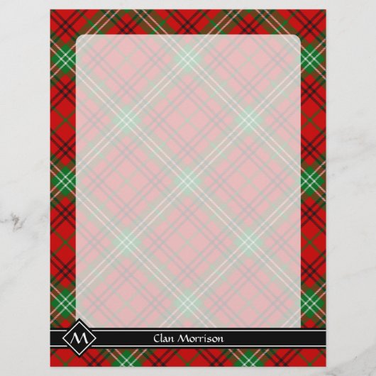 Clan Morrison Red Tartan Flyer (Voorkant)