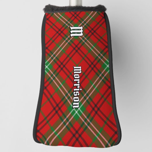 Clan Morrison Red Tartan Golf Head Hoesje Golfheadcover (Draai 90)