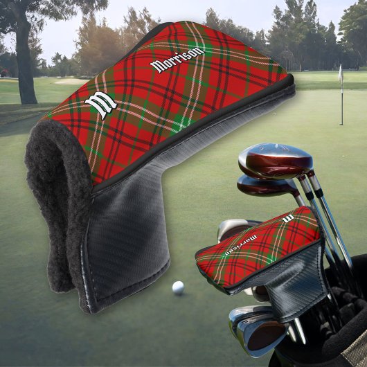 Clan Morrison Red Tartan Golf Head Hoesje Golfheadcover