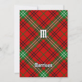 Clan Morrison Red Tartan Kaart (Voorkant)