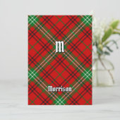 Clan Morrison Red Tartan Kaart (Staand voorkant)
