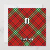 Clan Morrison Red Tartan Kaart (Voorkant)