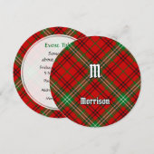 Clan Morrison Red Tartan Kaart (Voorkant / Achterkant)