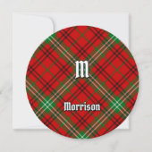 Clan Morrison Red Tartan Kaart (Voorkant)