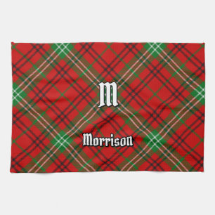 Clan Morrison Red Tartan Kitchen Towel Theedoek