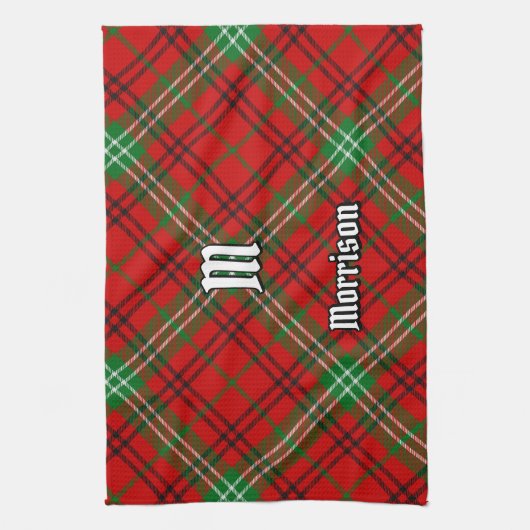 Clan Morrison Red Tartan Kitchen Towel Theedoek (Verticaal)