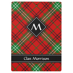 Clan Morrison Red Tartan Klembord