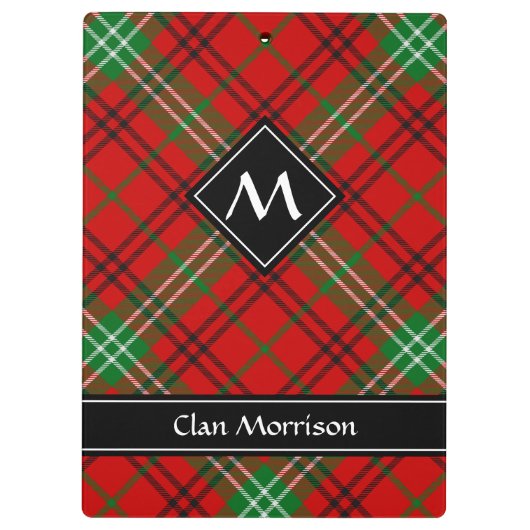 Clan Morrison Red Tartan Klembord (Achterkant)