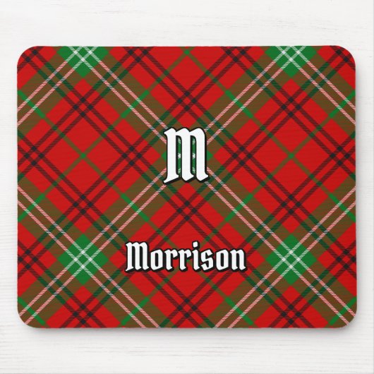 Clan Morrison Red Tartan Muismat (Voorkant)