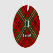 Clan Morrison Red Tartan Ornament (voorkant)
