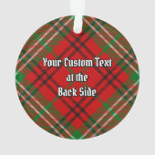 Clan Morrison Red Tartan Ornament (achterkant)