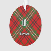 Clan Morrison Red Tartan Ornament (voorkant)