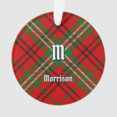 Clan Morrison Red Tartan Ornament (voorkant)