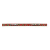 Clan Morrison Red Tartan Satin Ribbon Satijnen Lint (Voorkant)