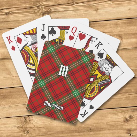 Clan Morrison Red Tartan-speelkaarten Pokerkaarten