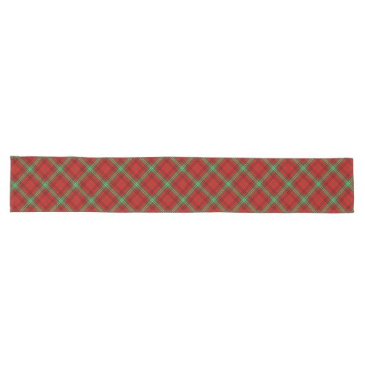 Clan Morrison Red Tartan Table Runner Lange Tafelloper (Horizontaal)