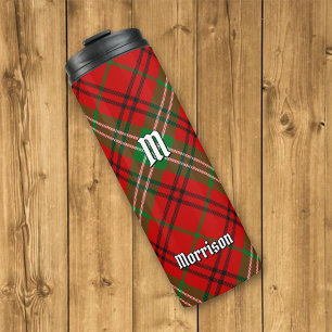 Clan Morrison Red Tartan Thermal Tumbler Thermosbeker