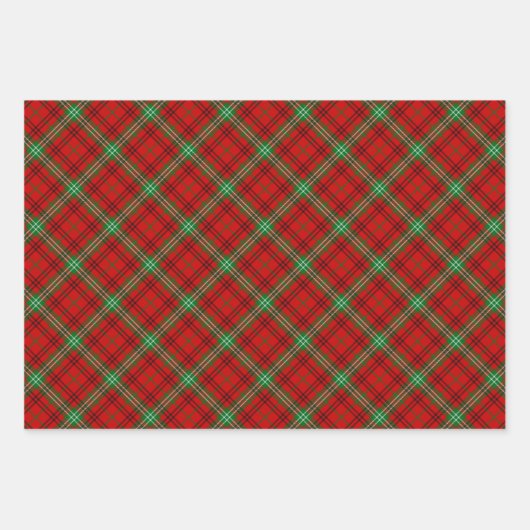 Clan Morrison Red Tartan Wrapping Paper Sheets (Voorkant 3)