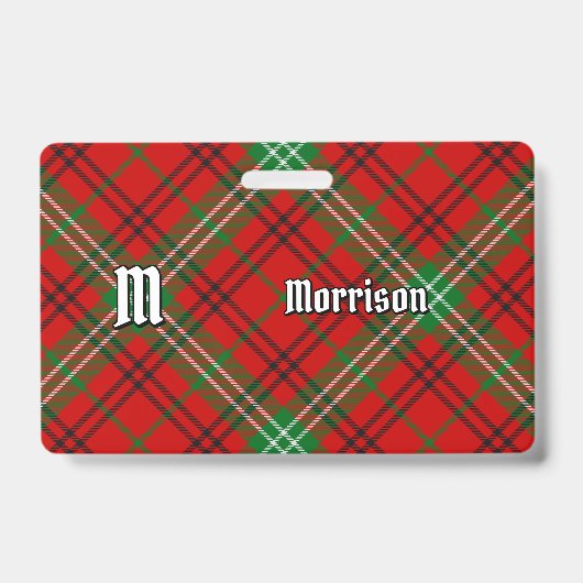 Clan Morrison Rode Tartan Badge (Voorzijde)
