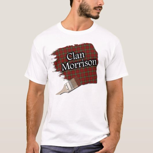 Clan Morrison Schots Tartan Paint Shirt (Voorkant)