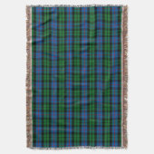 Clan Morrison Tartan Deken (Voorkant Verticaal)