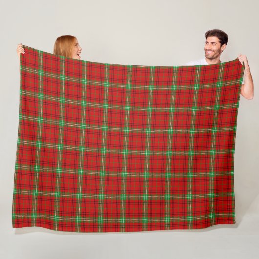 Clan Morrison Tartan Fleece Deken (In situ)