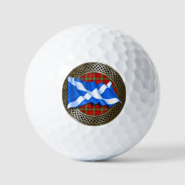 Clan Morrison Tartan Knot & Flag Golfballen