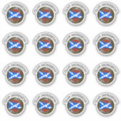 Clan Morrison Tartan Knot & Flag Sticker (Voorkant)
