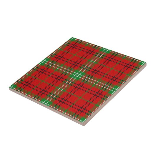 Clan Morrison Tartan Tegeltje (Zijkant)