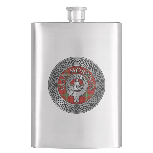 Clan Morrison Wapen & Knoopsgaren Fles Flacon (Voorkant)