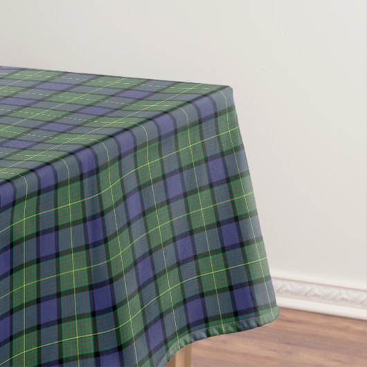 Clan Muir Blauw en Groen Schots Tartan Tafelkleed (Voorbeeld)
