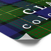 Clan Muir Colors of Scotland Tartan Poster (Hoek)